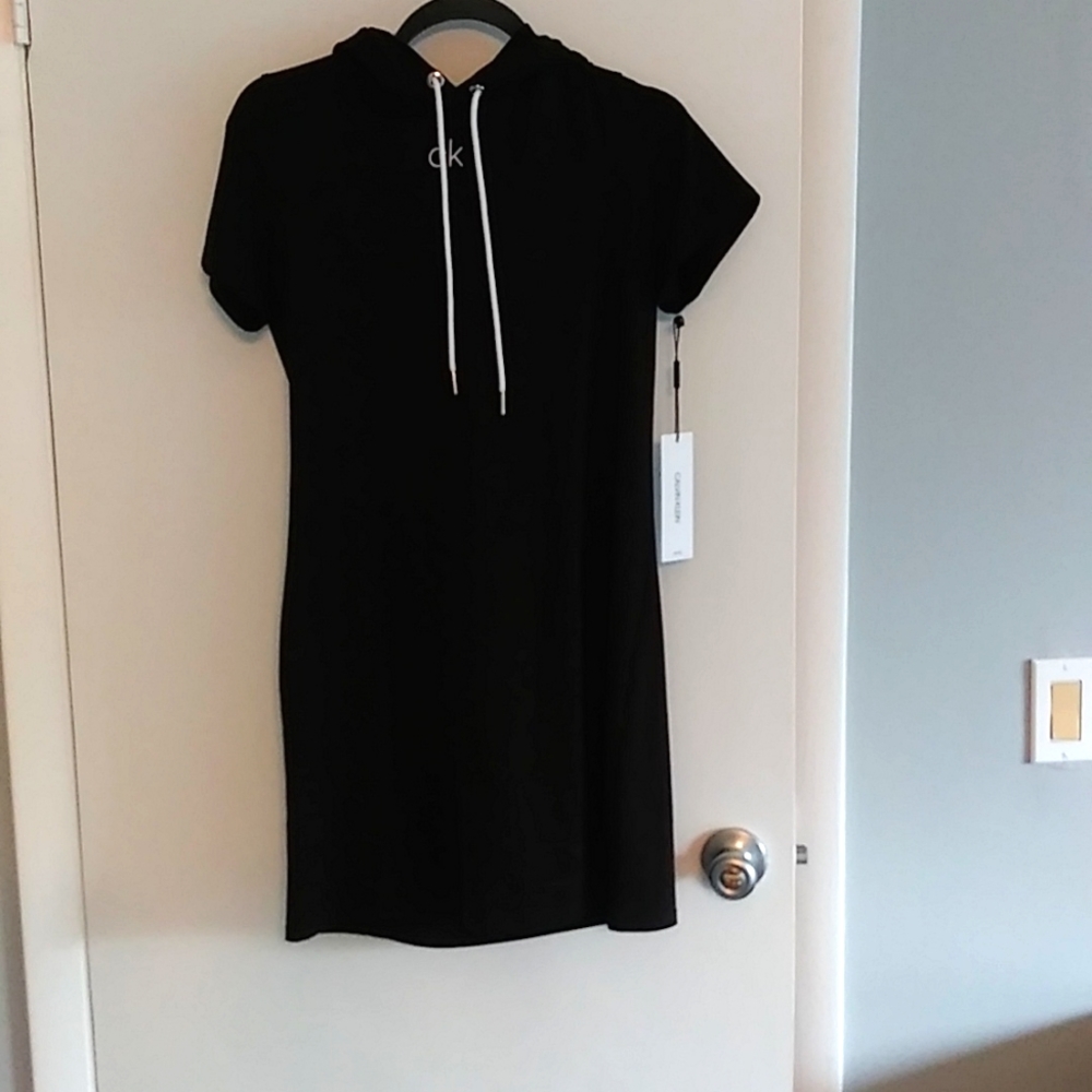 Calvin Klein hooded sweatshirt dress